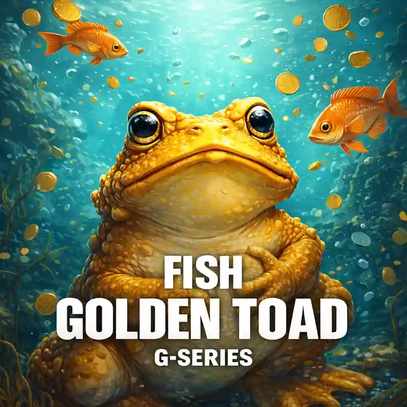 Gintong Palaka na Isda Game Logo